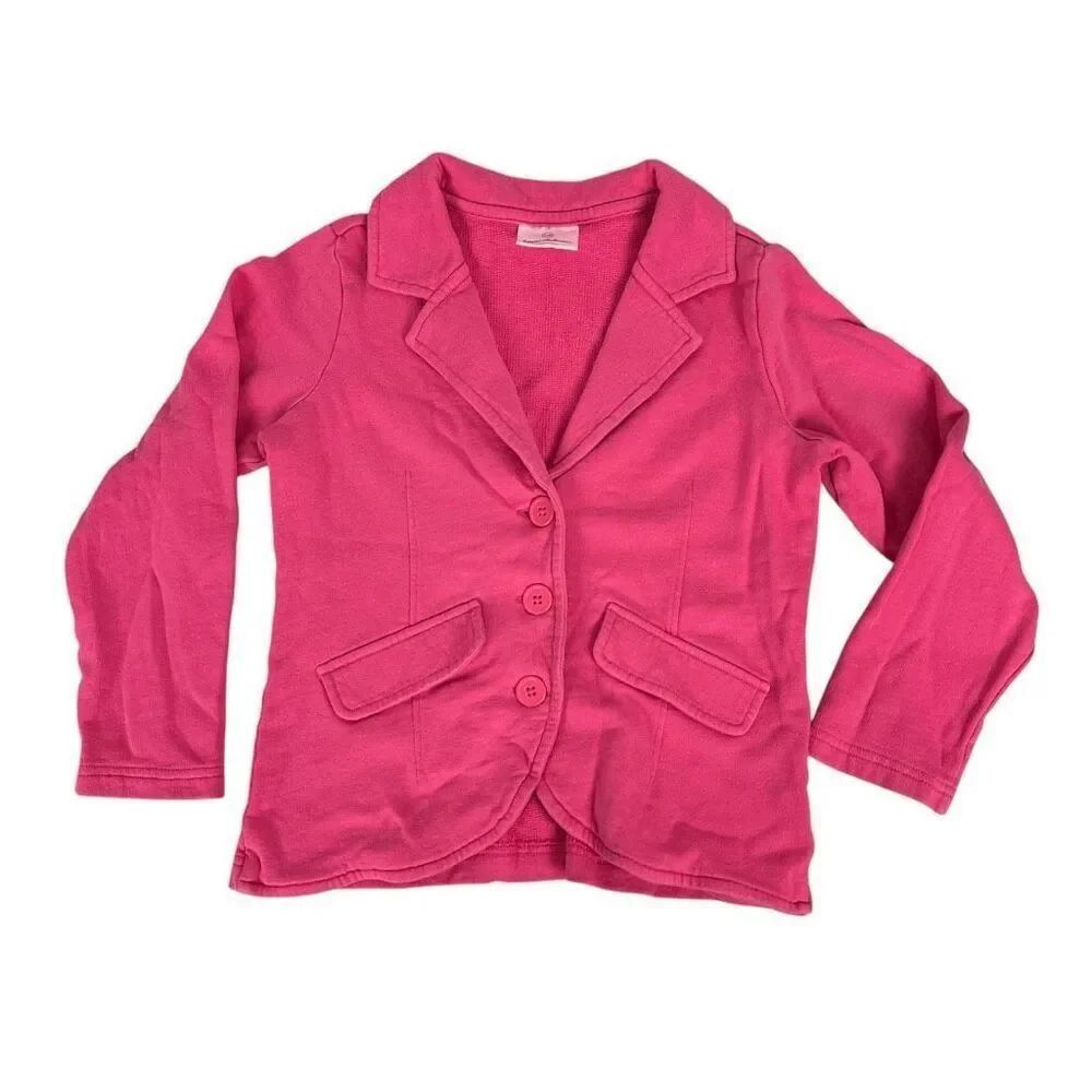 Hanna Andersson Pink Knit Blazer size 6